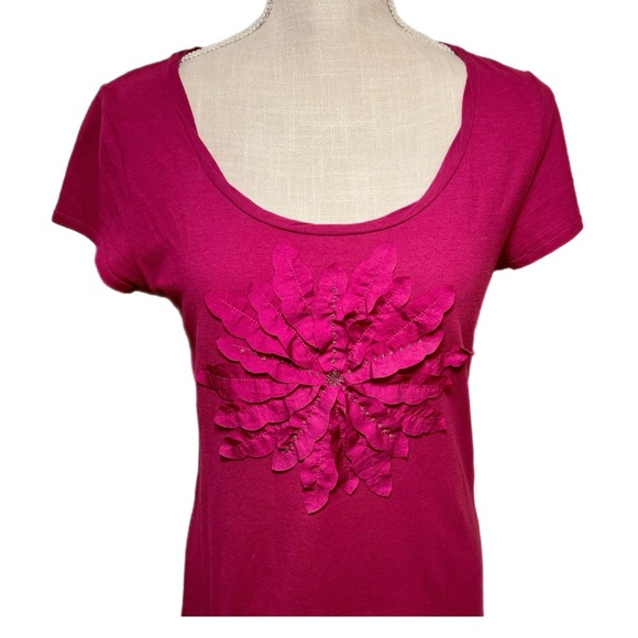 NEW ANN TAYLOR LOFT FLOWER TOP - Picture 1 of 10